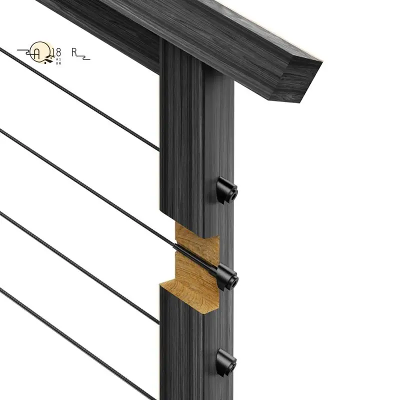 

A18R -20 Pack 5/16Inch ID Black Angle Washers For Cable Railing Posts, For 1/8Inch, 3/16Inch Invisible Cable Railing Hardware