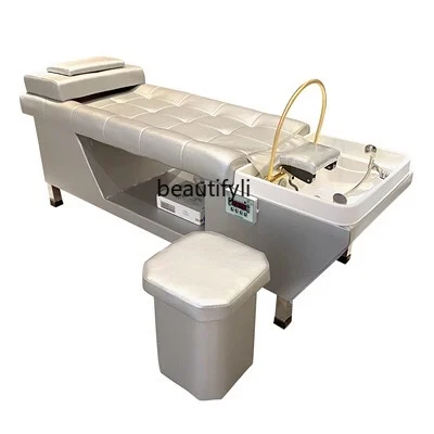 

Thai barber shop spa shampoo bed, beauty salon fumigation ear constant temperature water circulation integrated bed