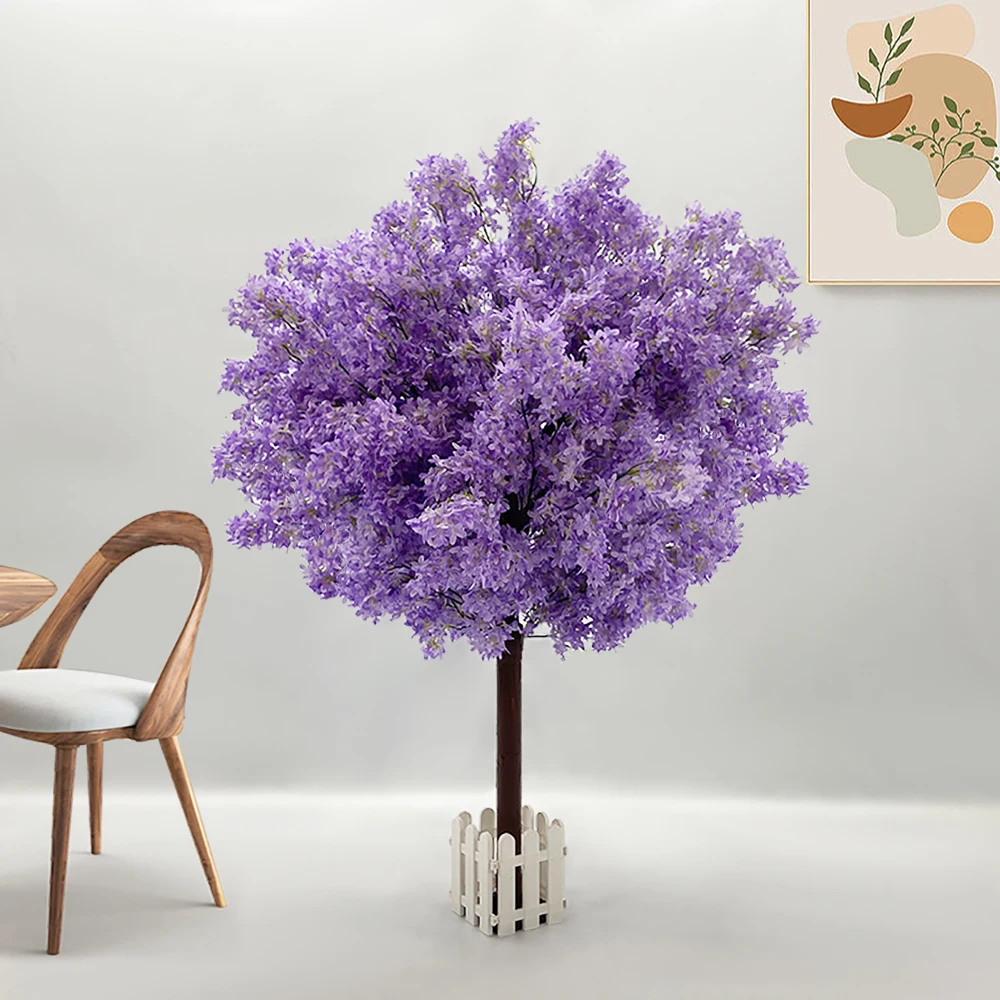 Imagem -02 - Artificial Cherry Blossom Tree Falso Banyan Tree Adequado para Home Decor Festa de Casamento