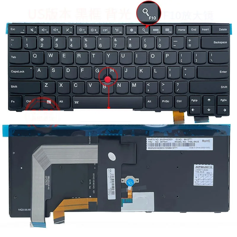 Black Color For Lenovo T460P T470P US Backlight/no Backlight