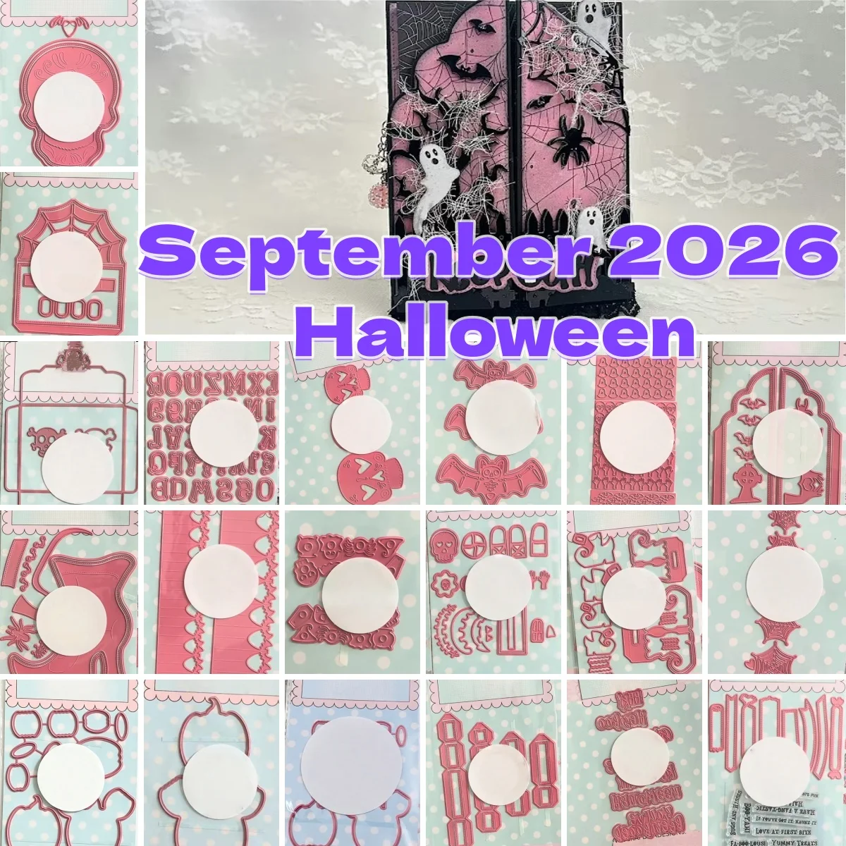 September 2026 New Halloween Bat Skull Bones Metal Cutting Dies Clear Stamps For DIY Greeting Card Scrapbook Craft Decoration