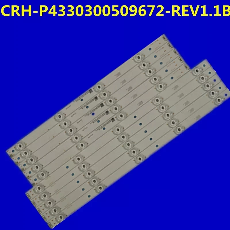 

10pcs LED Bar CRH-P4330300509672-REV1.1B For LC-43CUF8472ES LC-43CUG8462KS 43CUG8461KS LC-43UI8872ES LC430EQY-SHM1 LC.4CU02G001