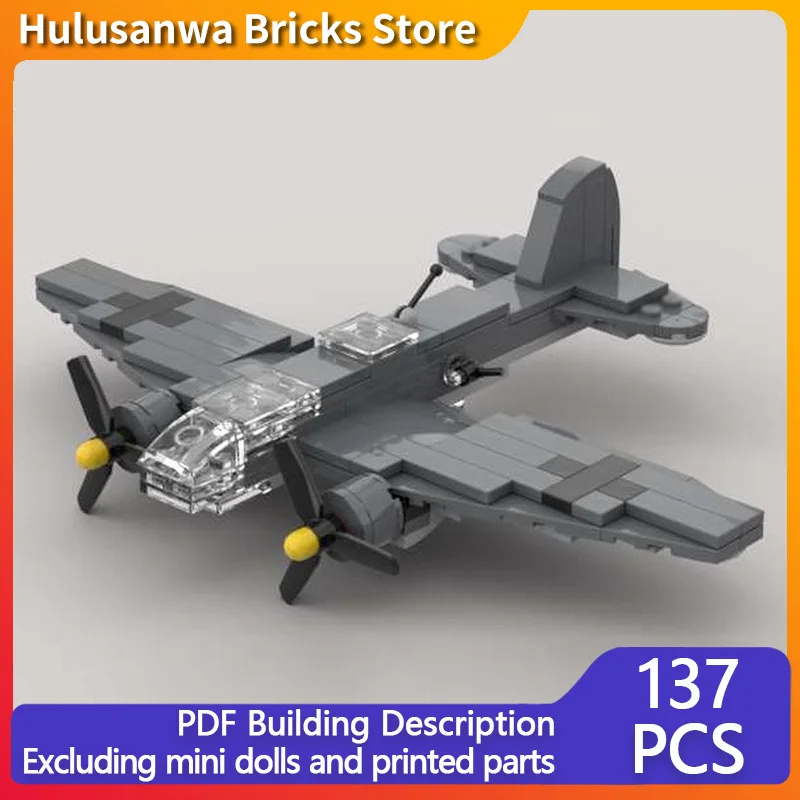 

He-111 WW2 военные истребители модель MOC строительные кирпичи военное оборудование модульные технологии подарки праздник сборка детские игрушки
