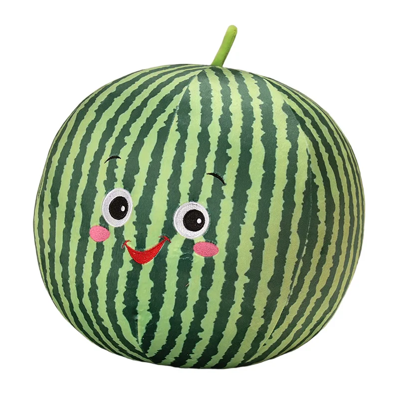Juguete de peluche de frutas Super Kawaii, muñeco de peluche de manzana, fresa, sandía, naranja, aguacate, almohada suave, regalo de cumpleaños de 10-30cm ﻿