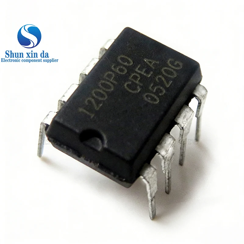 

5PCS NCP1200P60 DIP8 1200P60 NCP1200 DIP-8 In Stock Chipset