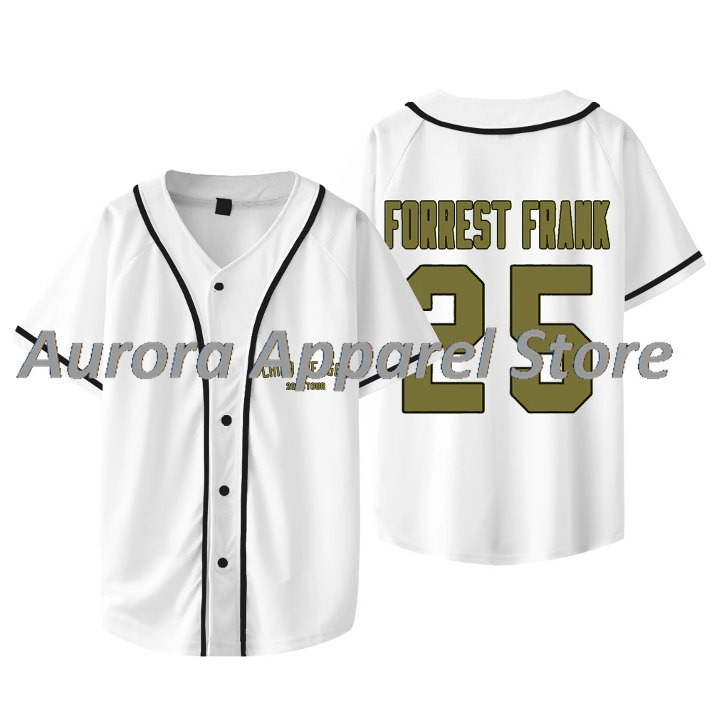 Бейсбольная куртка Форреста Франка 25, футболка Child Of God Tour II, товары для женщин и мужчин, модные футболки с v-образным вырезом и короткими рукавами
