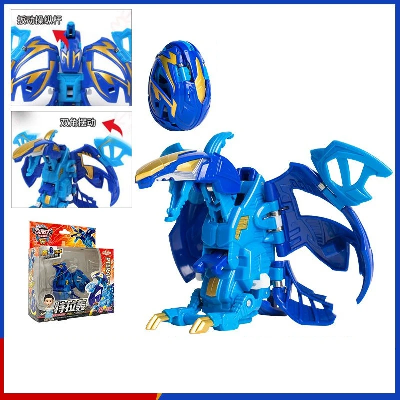 Hello Carbot Egg Anime Deformation Toy trasformazione automatica Dinosaur Egg Boys Robot Tyrannosaurus pterodattyl Toys regalo per bambini