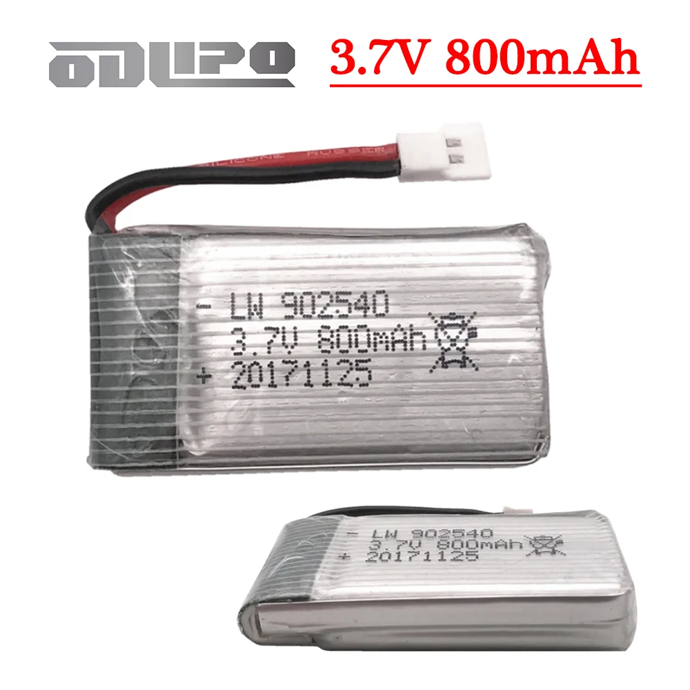 3.7V 800mAh Lipo Battery for Syma X5 X5C X5SC X5SW TK M68 MJX X705C SG600 RC Quadcopter Spare Parts 902540 3.7v Drone Battery