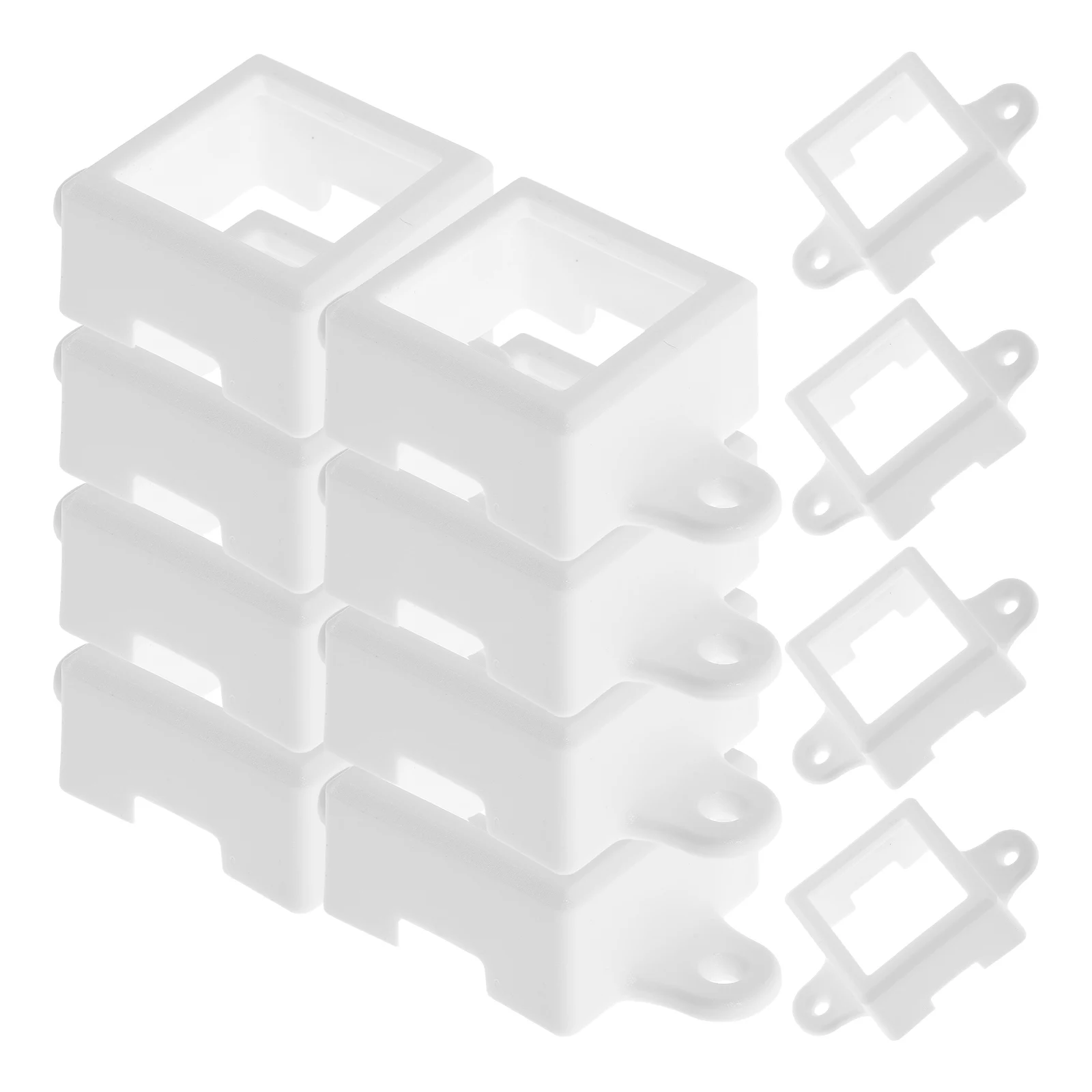 

12Pcs Outdoor Light Mounting Brackets Waterproof Uv Resistant Secure Fixing Easy Installation LED Light Clips Weatherproof