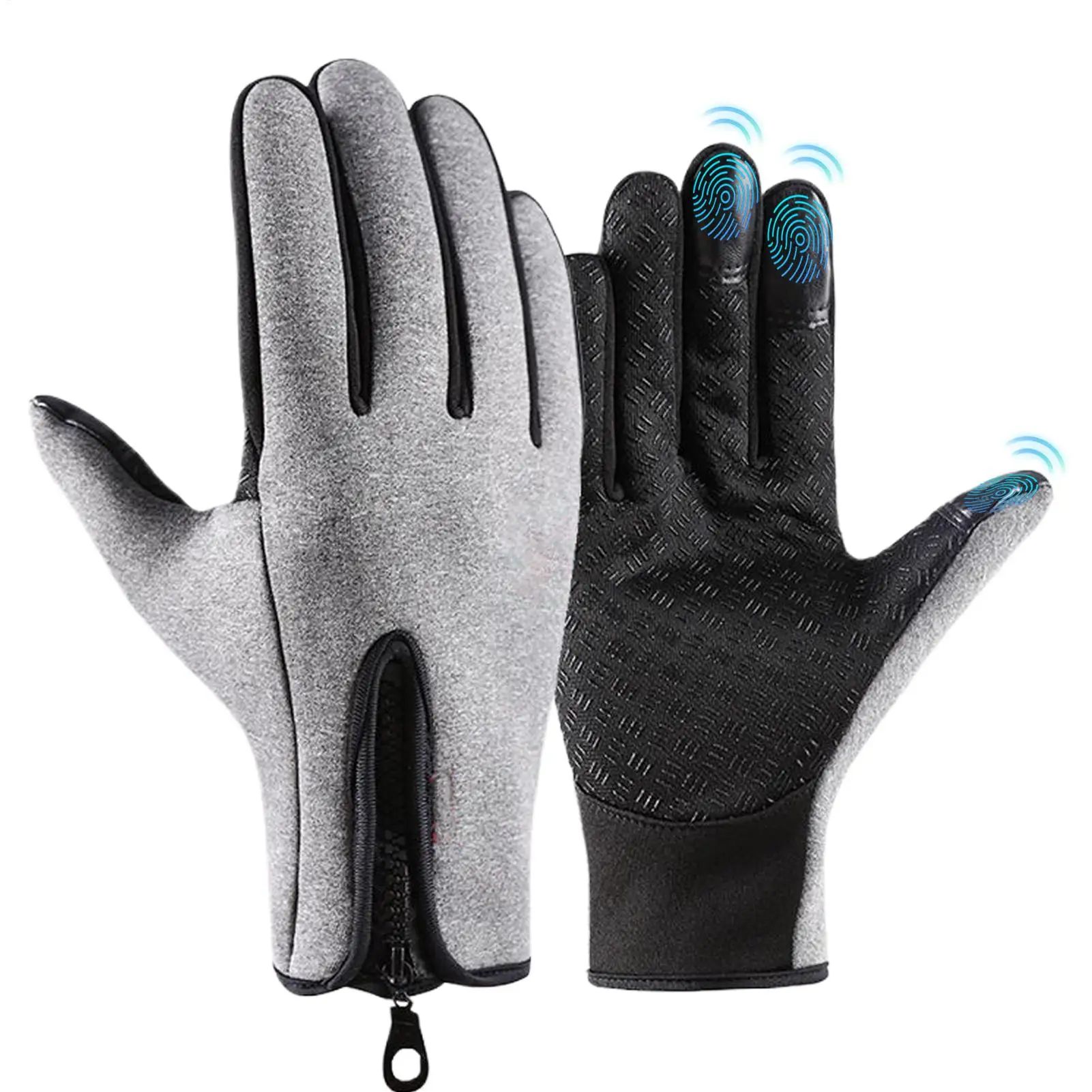 قفازات التزلج على الجليد تعمل باللمس القفازات الدافئة في الهواء الطلق معزول القفازات لفصل الشتاء التزلج على الجليد الصيد تجريب رياضة الجري #1