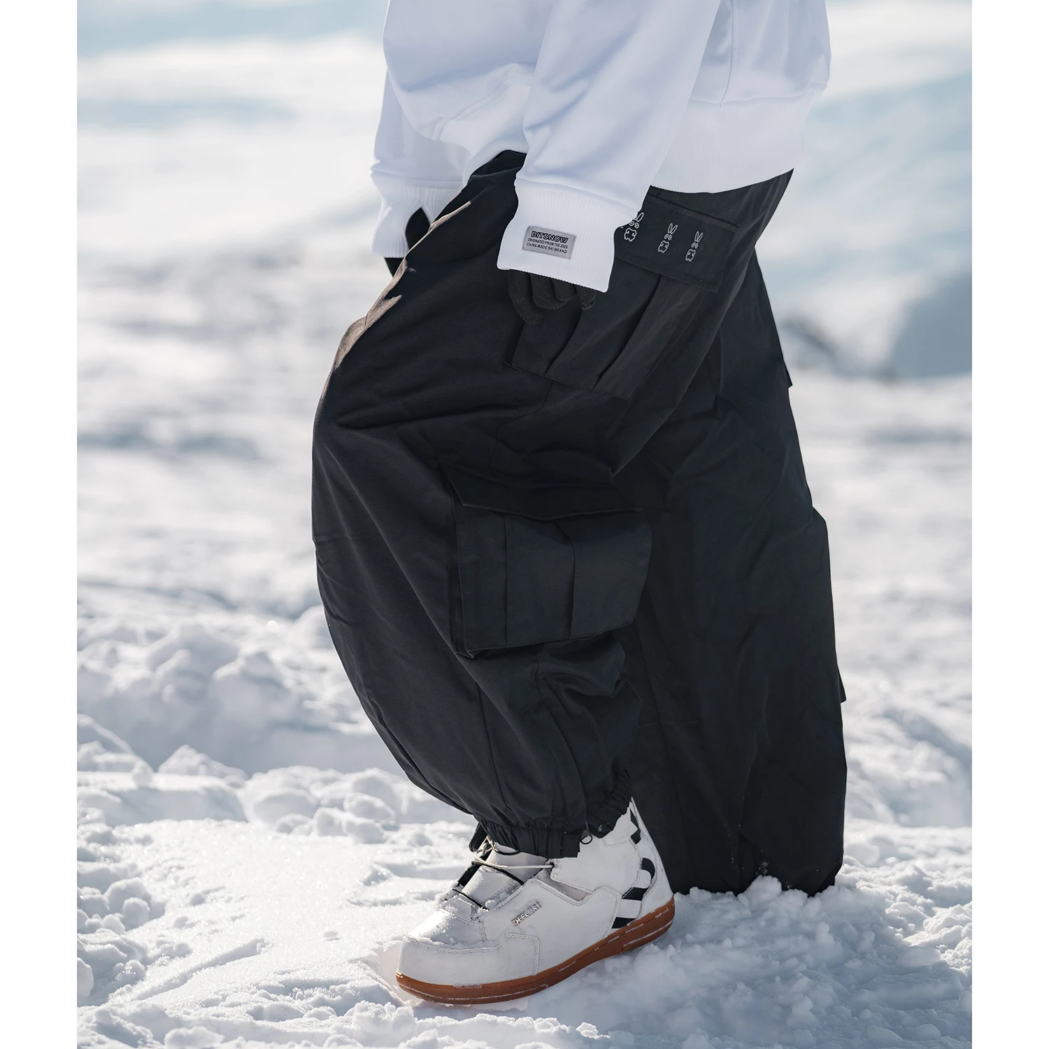 Oversize Winter Ski Pants 3L Snowboard Pant Thicken Thermal Waterproof Breathable Outdoor Sports Warm Women's Men's Ski Trousers