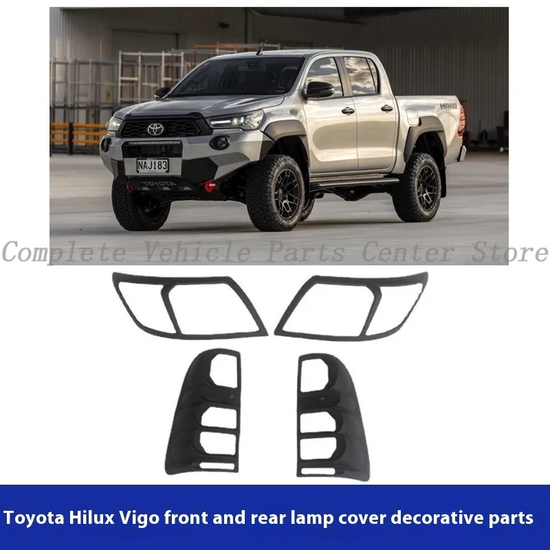 

High Quality For HILUX Vigo Front Rear Light Cover Body Accessories Car Styling Full Set
