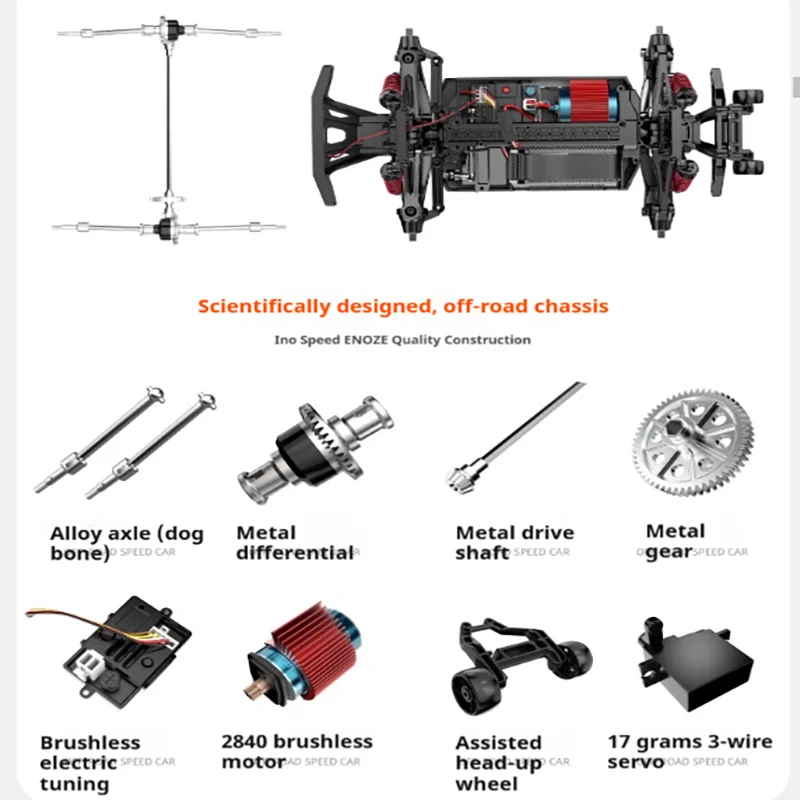 جديد ENOZE RC سيارة 4WD فرش و نحى الكرتون تسلق سيارة 2.4G RC ديناصور شكل على الطرق الوعرة نموذج سيارة لعبة أطفال هدية
