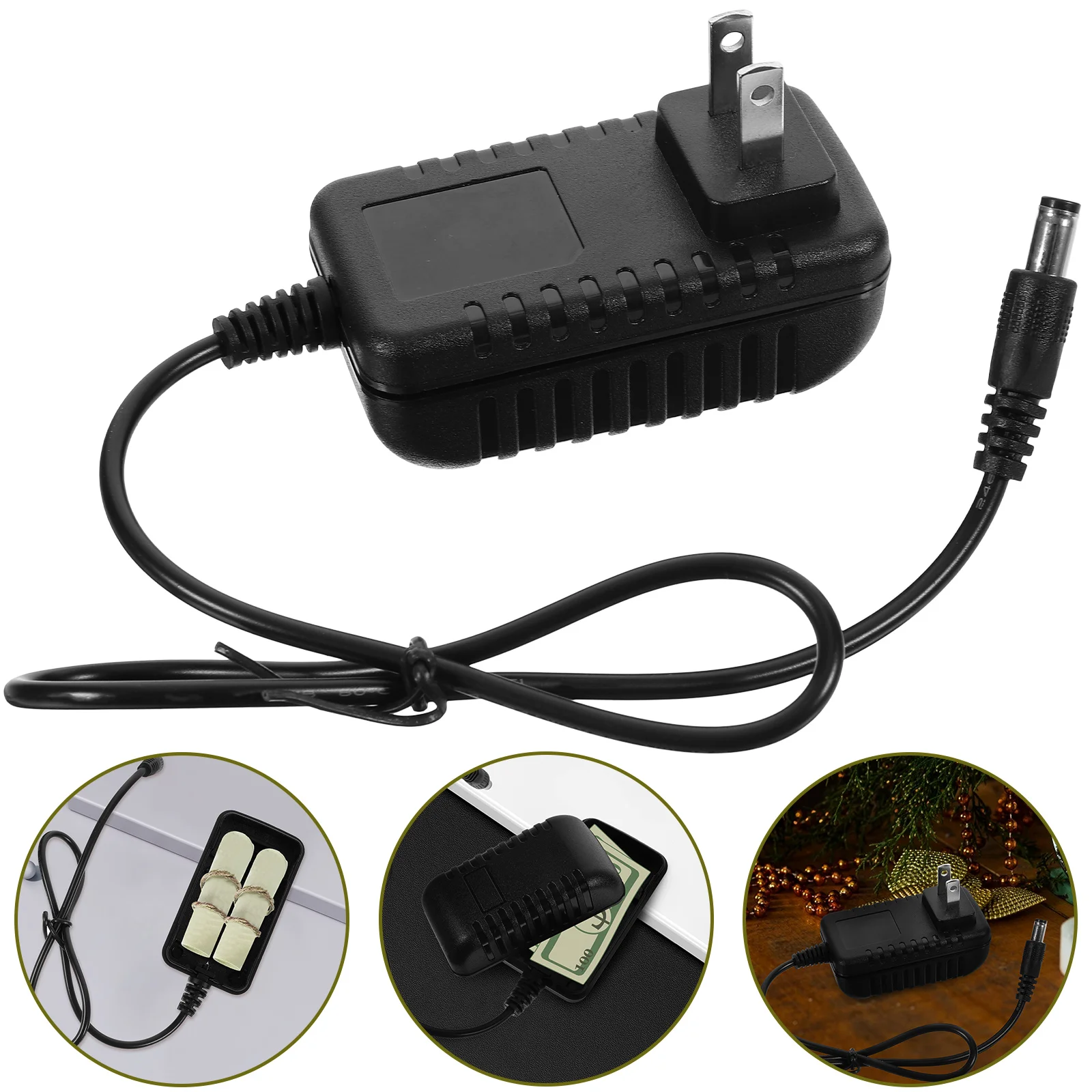 Plug Simulated Charging Hidden Money Box Storage Holder Wall Safe Black Artificial