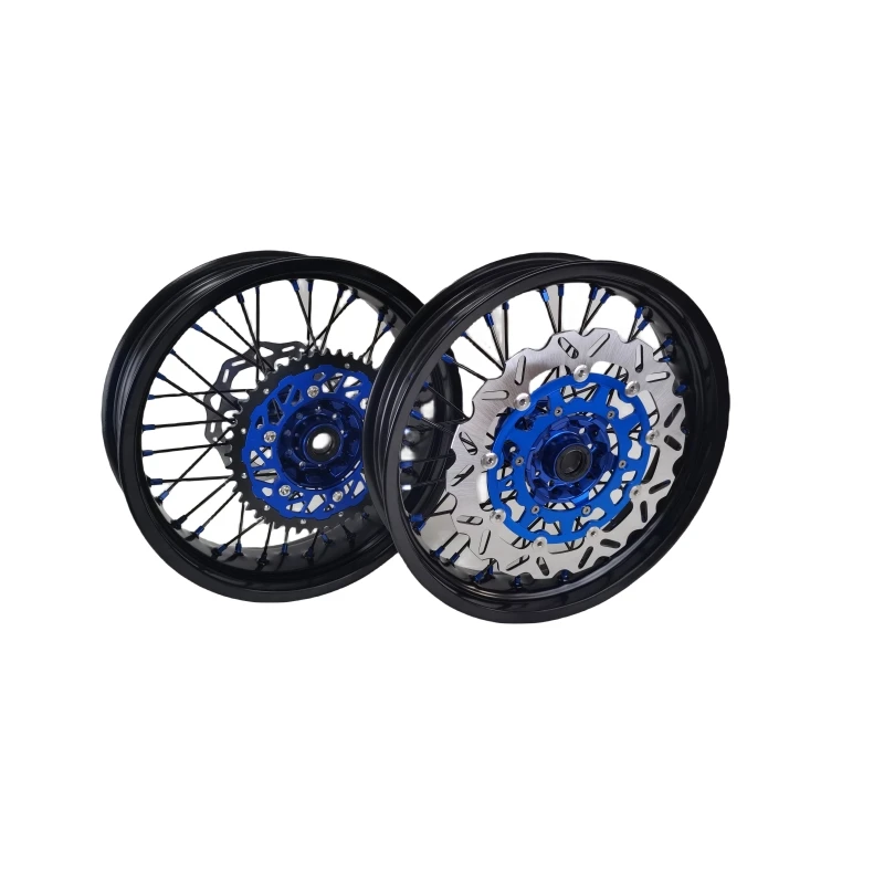 Universal Supermoto  Natural Anodized Aluminum Rims 17 Inch Supermoto Rim Cnc Alloy Motorcycle Wheels