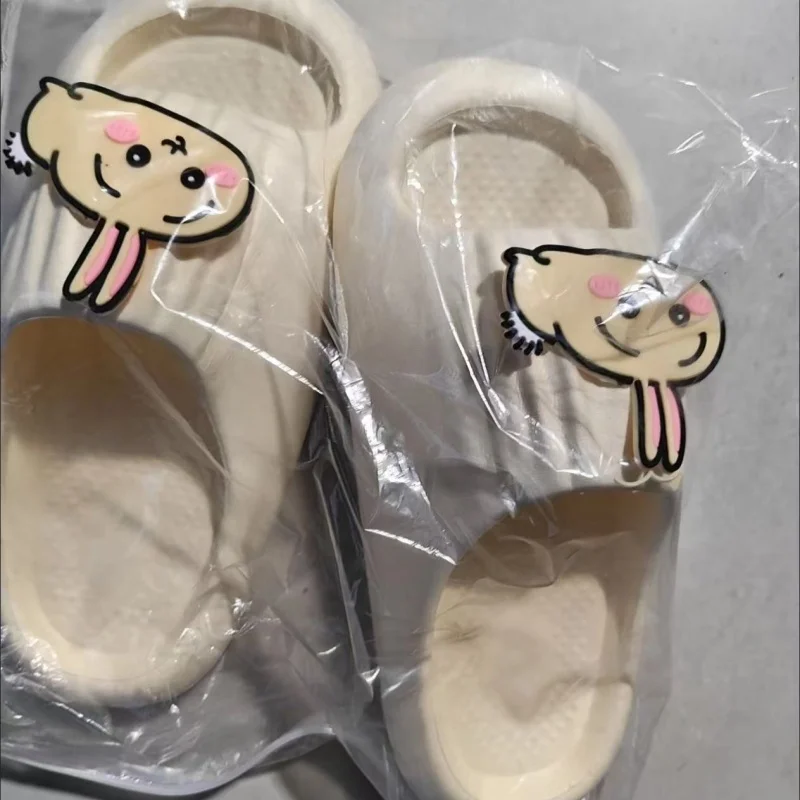 Chiikawa Cute New Style Womens Slippers, Summer Thick Sole Slide Sandals, Lightweight Non Slip for Indoor  Outdoor Use