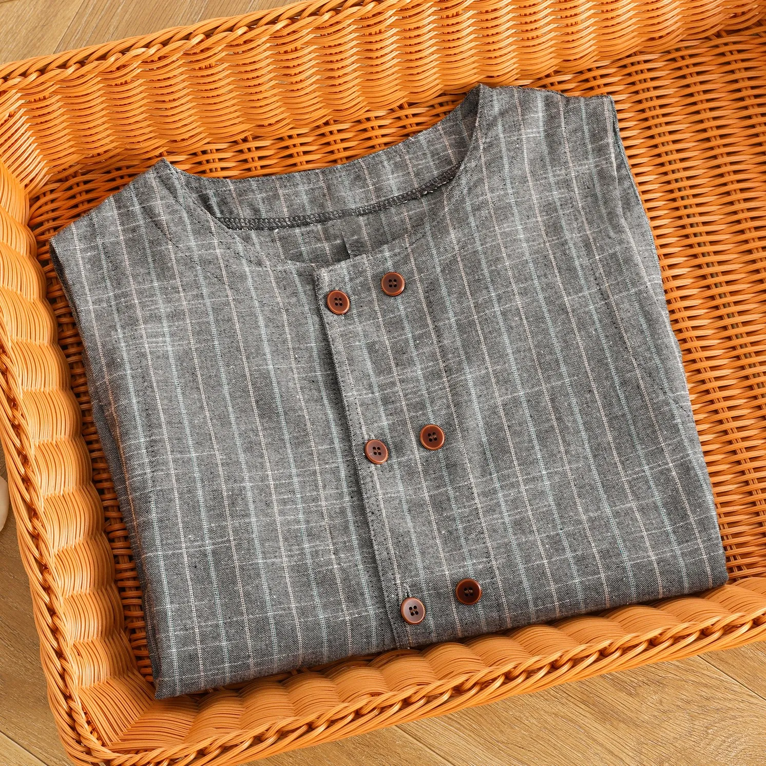 

Хлопково-льняная полоска Svel ort Верхняя одежда Костюм Жилет Летний тонкий внешний тюнер Модный ор Хлопок Quali Commuting Sle...