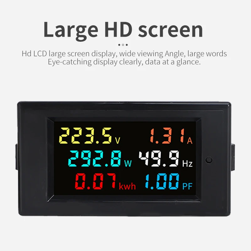 D69-2058 Six-Display Meter LCD Household Energy Meter Power Tester Intelligent Meter Digital Voltage and Current High-Precision