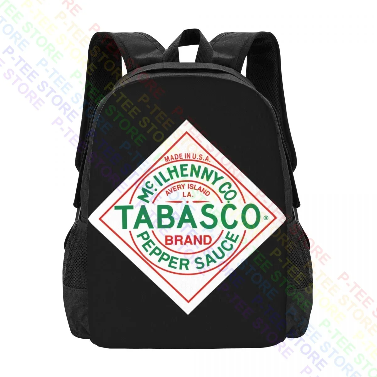 Tomato Cartoon Tabasco Sauce PepperBackpack Large Capacity Foldable Art Print