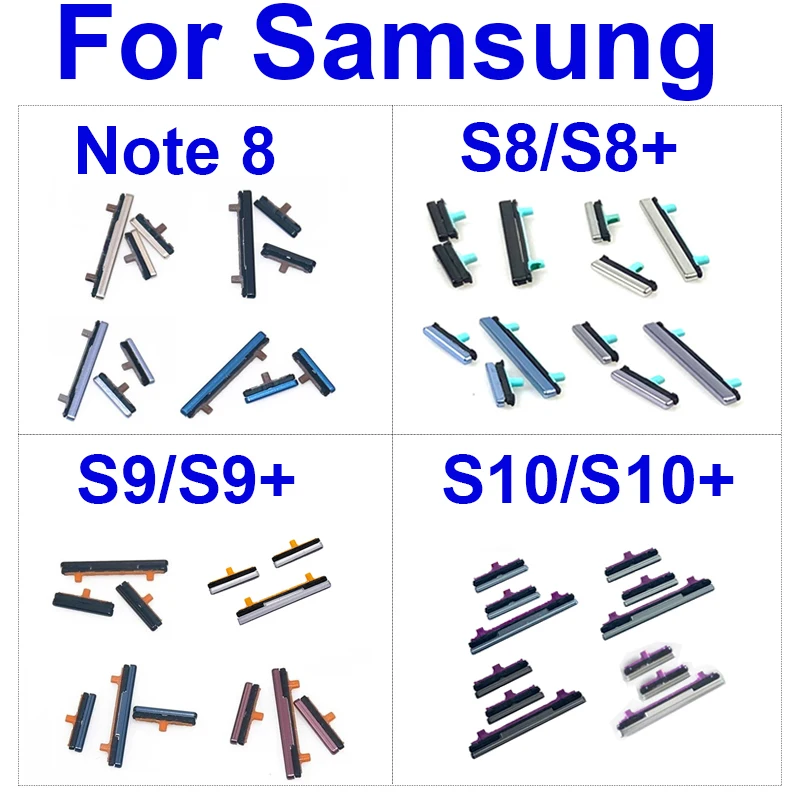Przycisk włączania i wyłączania głośności + przycisk Bixby do Samsung Galaxy S8 S9 S10 Plus Przycisk boczny do Samsung Note 8 Części naprawcze