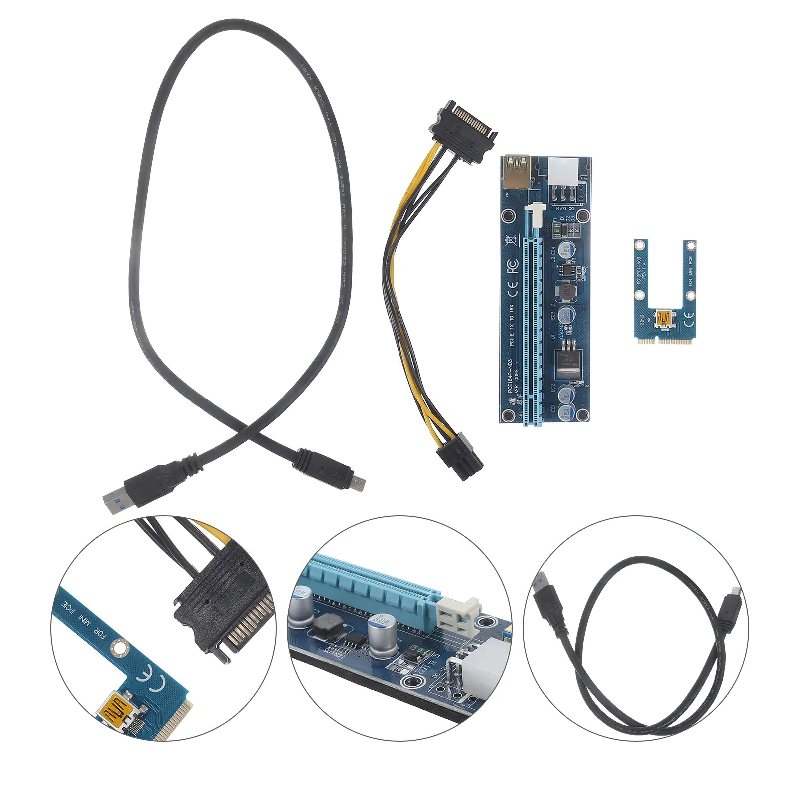

-E PCI-E x16 External Graphics Card Adapter 60cm USB Cable Laptop GPU Gaming Computer Computer Supply Supply