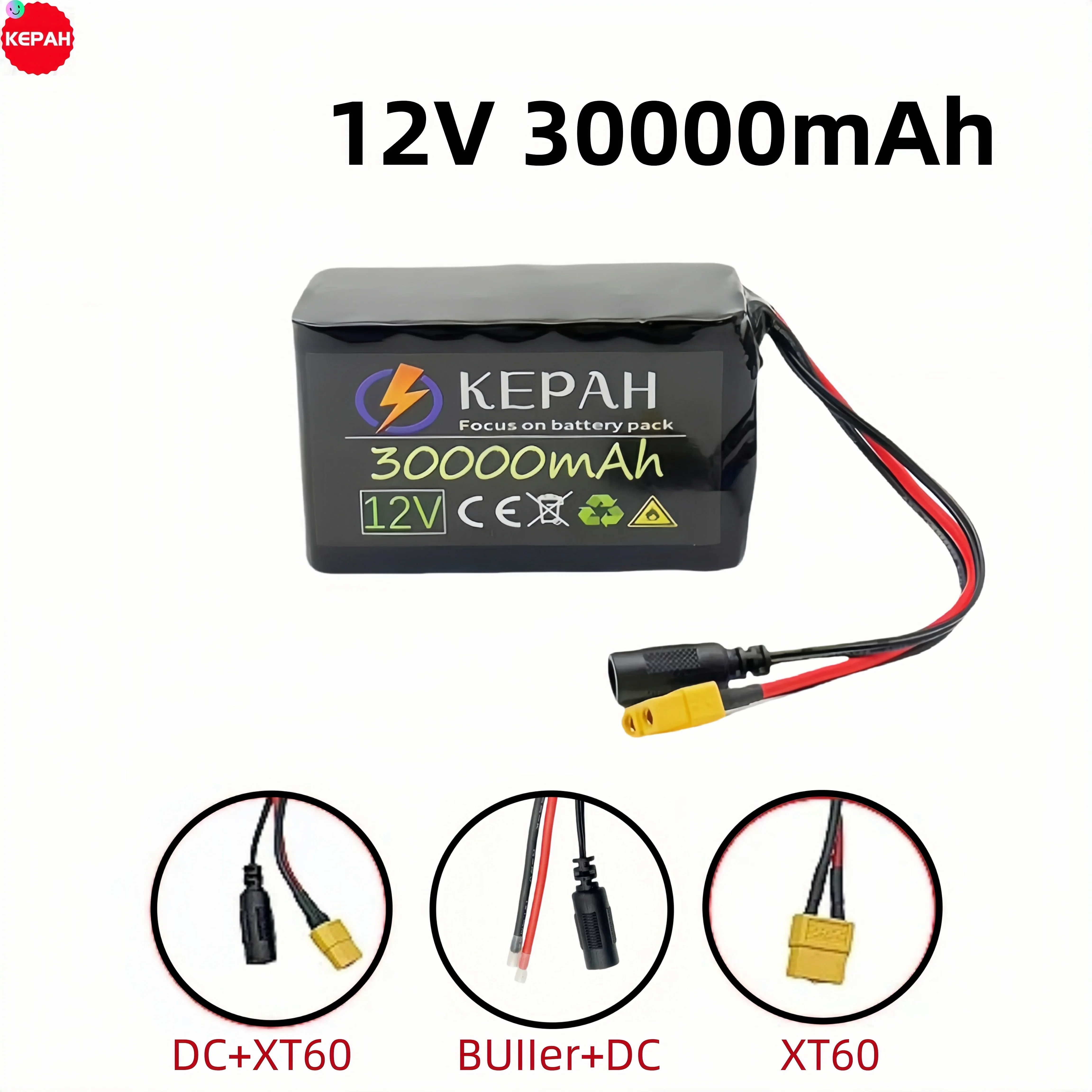 3S6P 12V 18650 lithium-ion 30000mah rechargeable battery pack, suitable for motorcycle spraying and other equipment