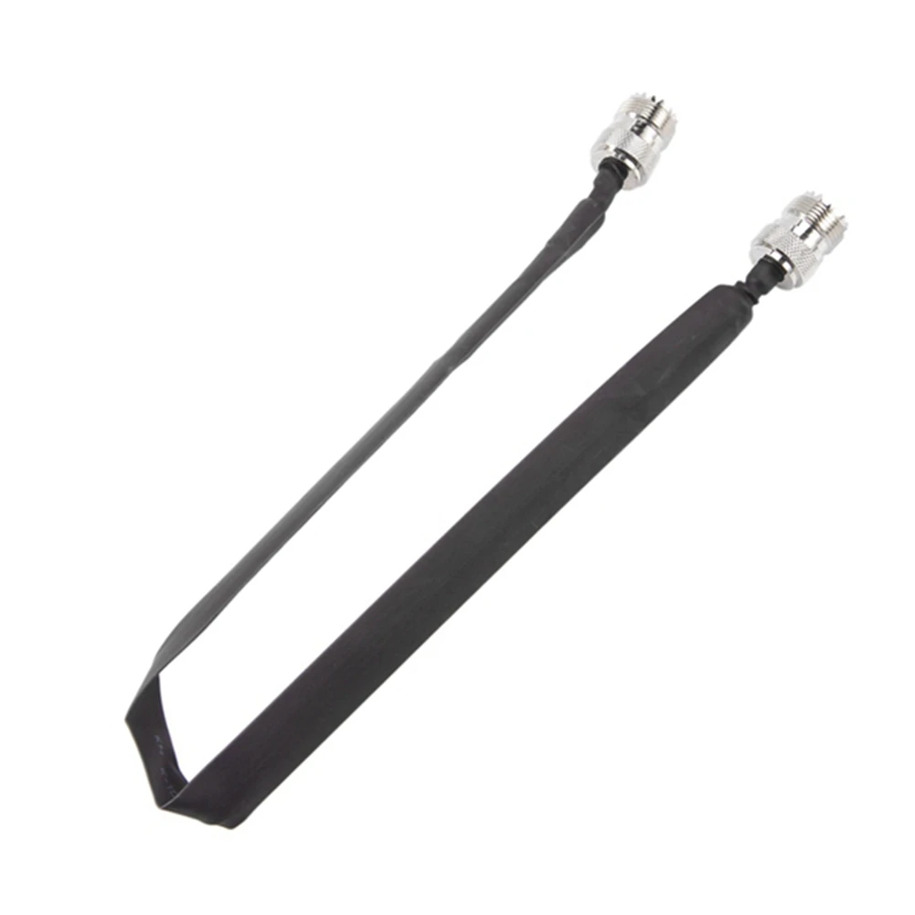 

A01E-Door/Window Pass Through Flat RF Coaxial Cable SO239 UHF Female To UHF Female 50 Ohm RF Coax Pigtail Extension Cord