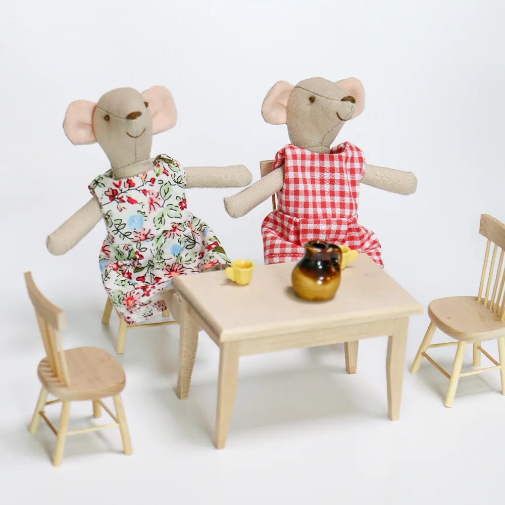 韓国風のかわいい3D綿入りの癒し系マウスドール、布製人形、赤ちゃんのおもちゃ、写真撮影用小道具