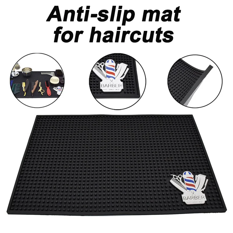 

Non-Slip Barber Station Mat hairdresser Tools Barber Mat Organizer for Comb Trimmers Brushes Barber Accessory ZXPJ06