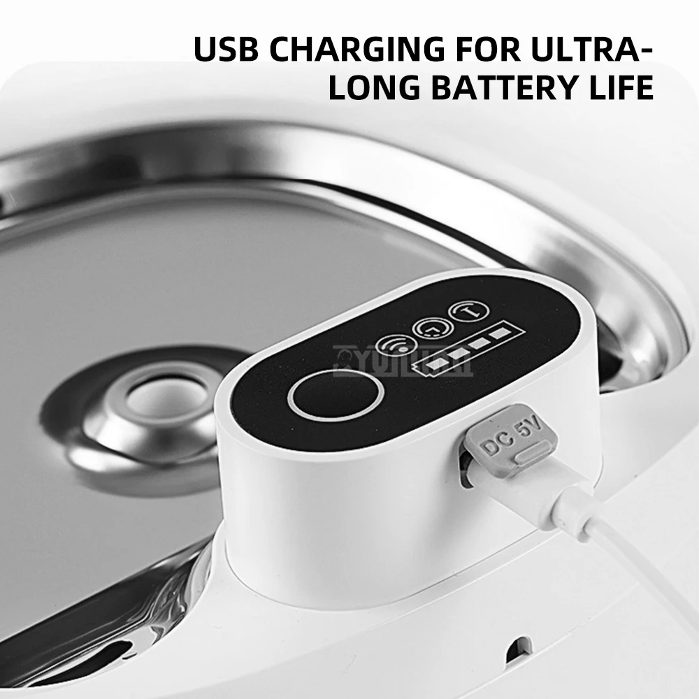 2025 DC07 موزع مياه ذكي للحيوانات الأليفة، موزع مياه استشعار تلقائي، فلتر متداول، قابل للفصل والغسل