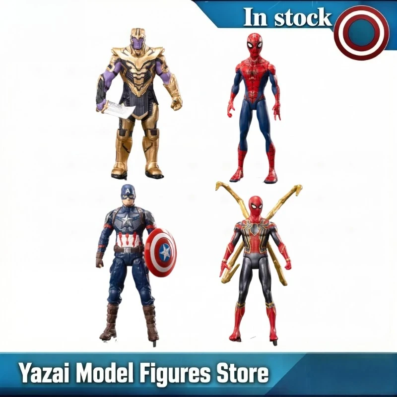 Original ZD TOYS Marvel Legends Series AVENGERS THANOS/SPIDRE-MAN/CAPTAIN AMERICA/ IRON SPIDER Action Figure Model Toys Gift