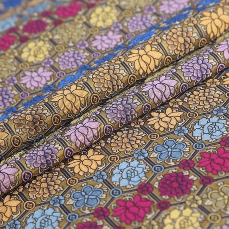 Brocade restoration fabric intangible cultural heritage pattern silk cheongsam magua Hanfu Chinese