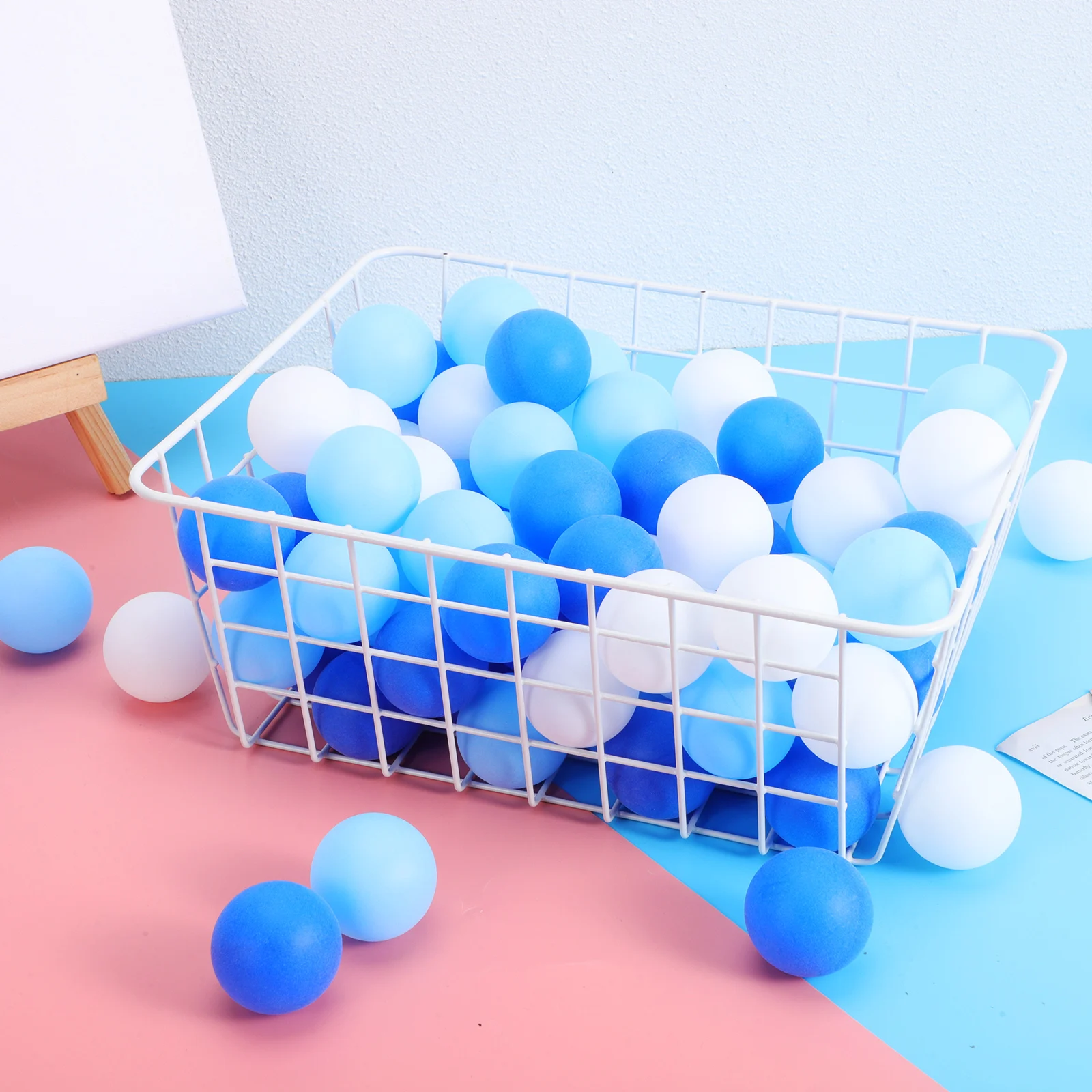 

120 pcs Tennis Colorful PP Small Plastic Balls Material Bulk Plastic Balls Pong Toys Party Pingpong Ball Props