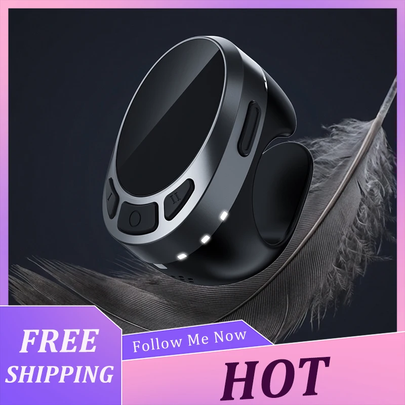 Air Mouse Wireless Video Controller TikTok Remote Bluetooth Page Turner Scrolling Ring Finger Mouse E-book Pag Turner For Read