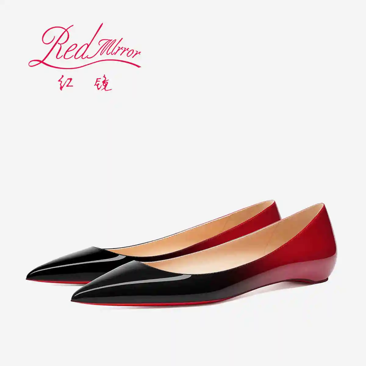 Women’s shoes flats Shoes Woman 2024 Trend Luxury Woman shoes Brand Red Shiny Bottom Pointed Toe comfortabl Elegant Ladies Shoes