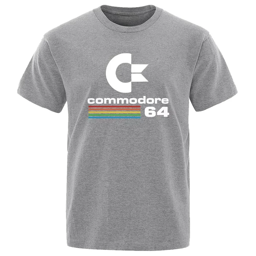 2026 Loose T-shirt Summer Commodore 64 Printed T-shirt C64 SID Amiga Retro Cool Design Street Short Sleev
