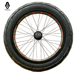 TAOZIK 190 135 mm 4 Bearings 20 INCH 4.0 Fat Bike Wheel Set With Tire And Tube