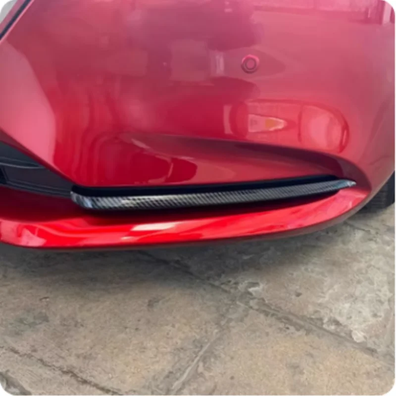 ABS Auto Front Bumper fog lamp rear fog lamp hood Decor Stripes For Mazda 6 Atenza Sedan 2020-2024 Accessories