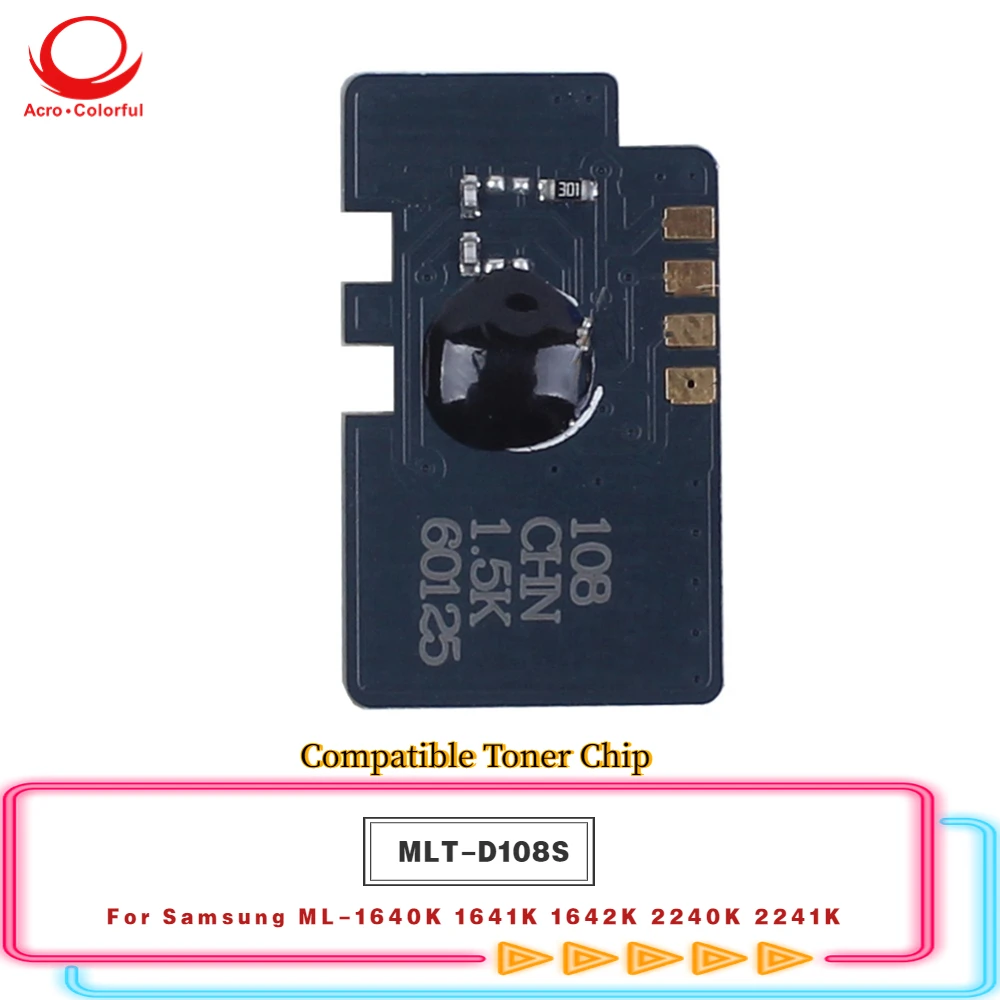 1.5K MLT-D108S Compatible Toner Chip For Samsung ML 1640K 1641K 1642K 2240K 2241 Printer