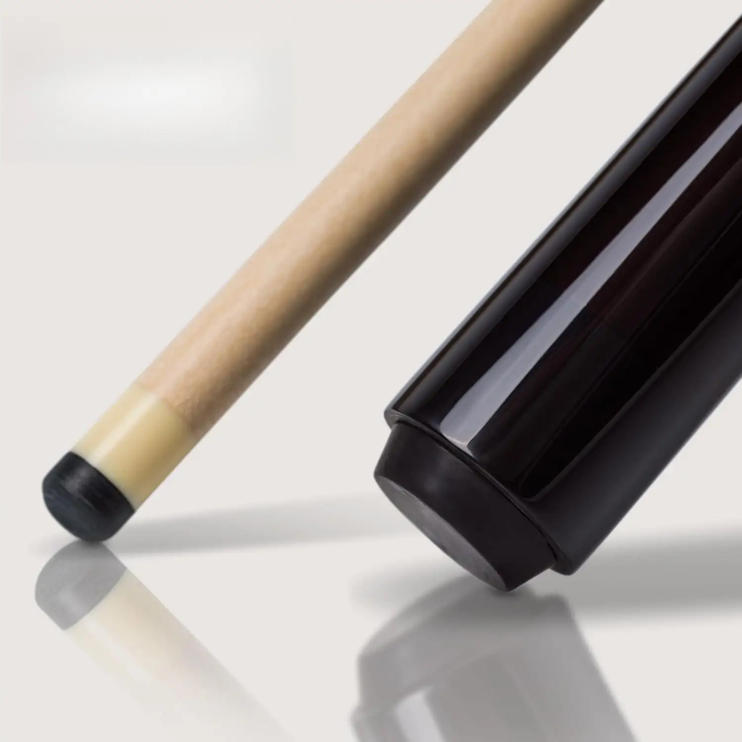 C_Pool Cues - عصا حمام سباحة ملونة من خشب القيقب والأبنوس باللون الأسود مع عمود انحراف منخفض تصميم متوازن للاعبي الهواة والمحترفين
