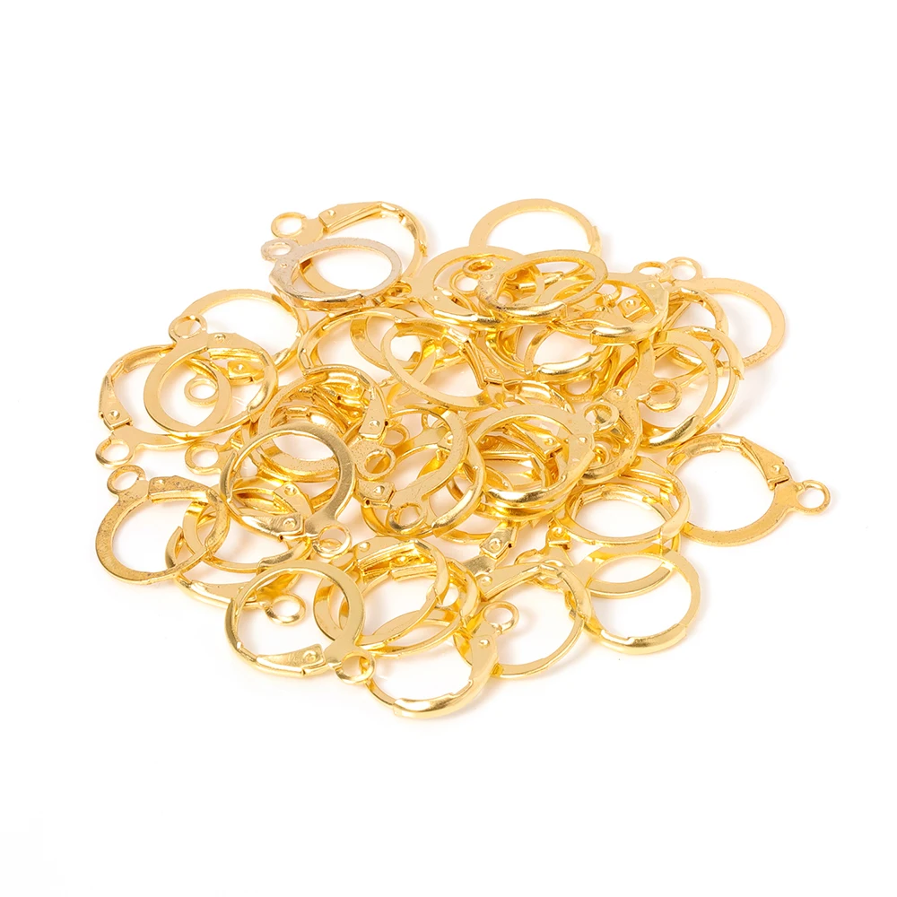 50 Stück runde Ohrringhaken mit Anhängerringen, französische Ohrringbasis für DIY-Charms, Ohrringe, Schmuckherstellung, Zubehör, Großhandel – Detail 6