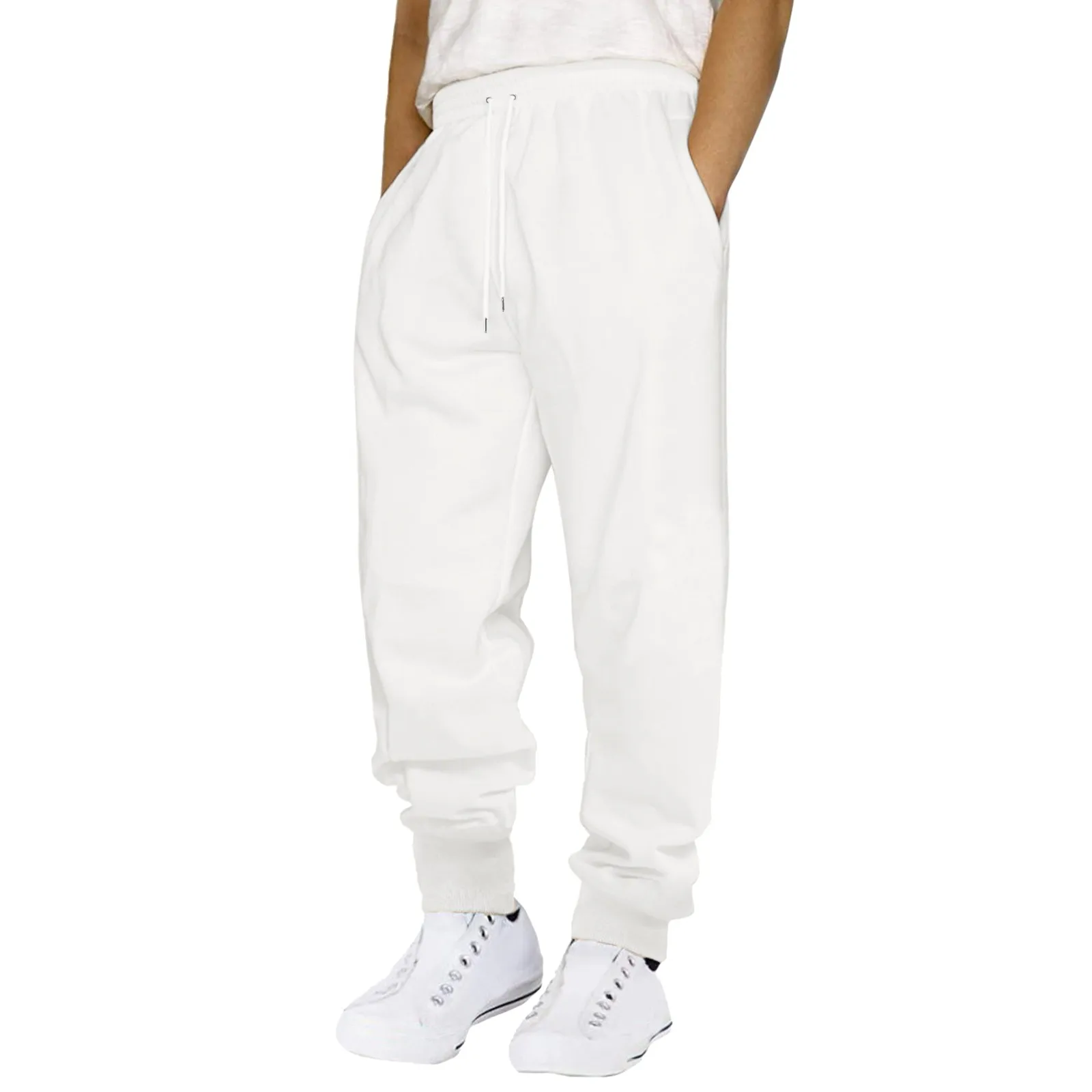 

Mens Sport Pants Sweatpants Tracksuit Slim Fit Gym Workout Joggers Bodybuilding Trousers Casual Drawstring Sweatpants Plus Size