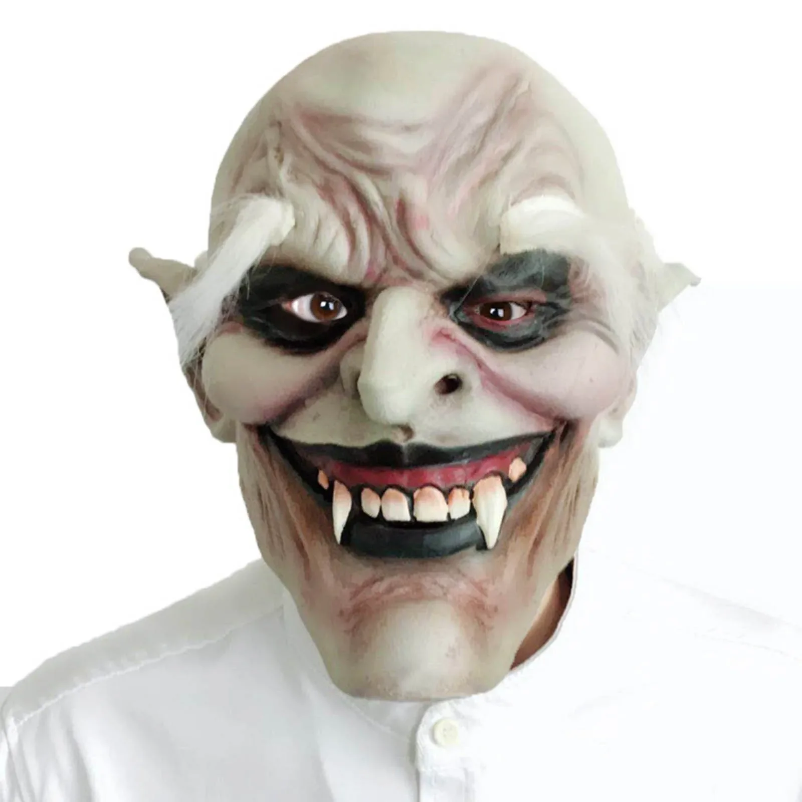 

2025halloweenMasque de déguisement pour fête de vacances d'halloween, jouet d'horreur, masque réaliste en Latex du diable