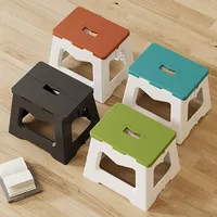 Outdoor Plastic Folding Stool  Portable Household Children's Small Chairs  Fishing  Camping Picnic Baskets, Tables & Accessories