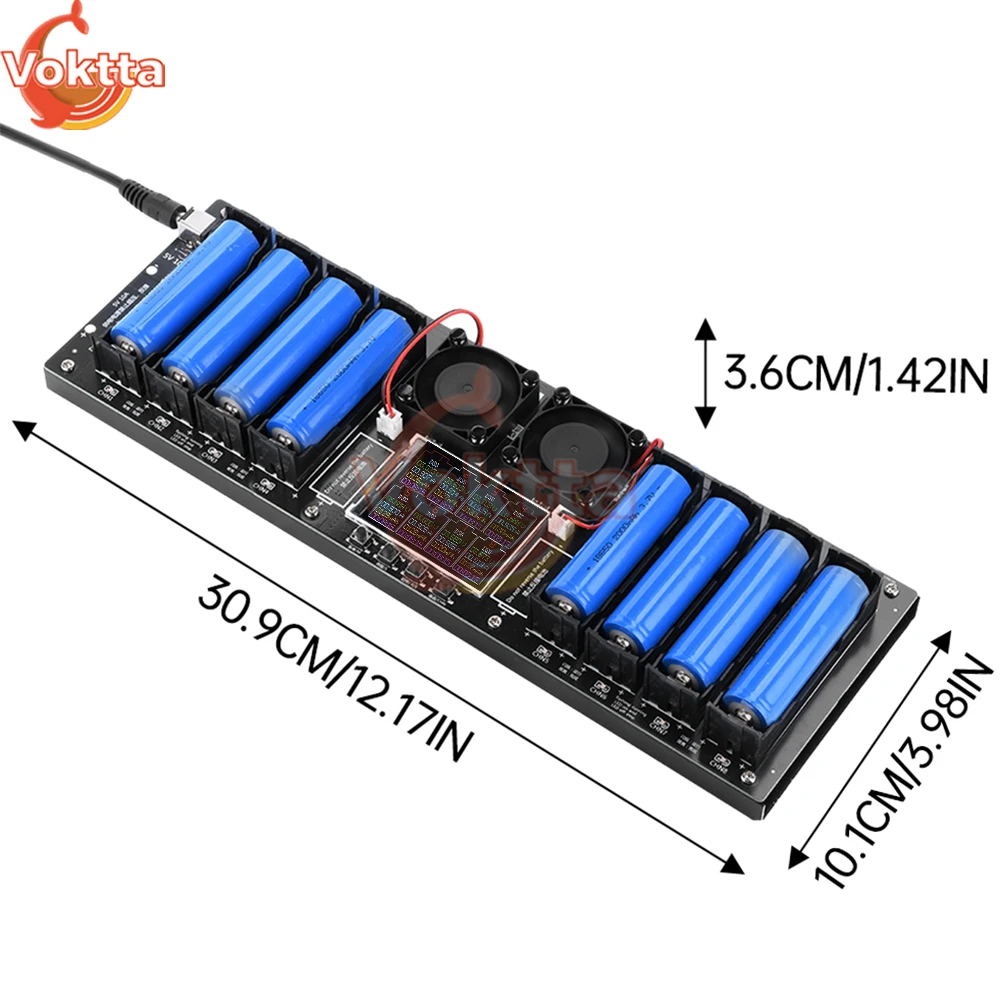 Imagem -06 - Bateria de Lítio Automática Capacidade Tester Resistência Interna Carregamento Porta dc Canais Mah Mwh 18650