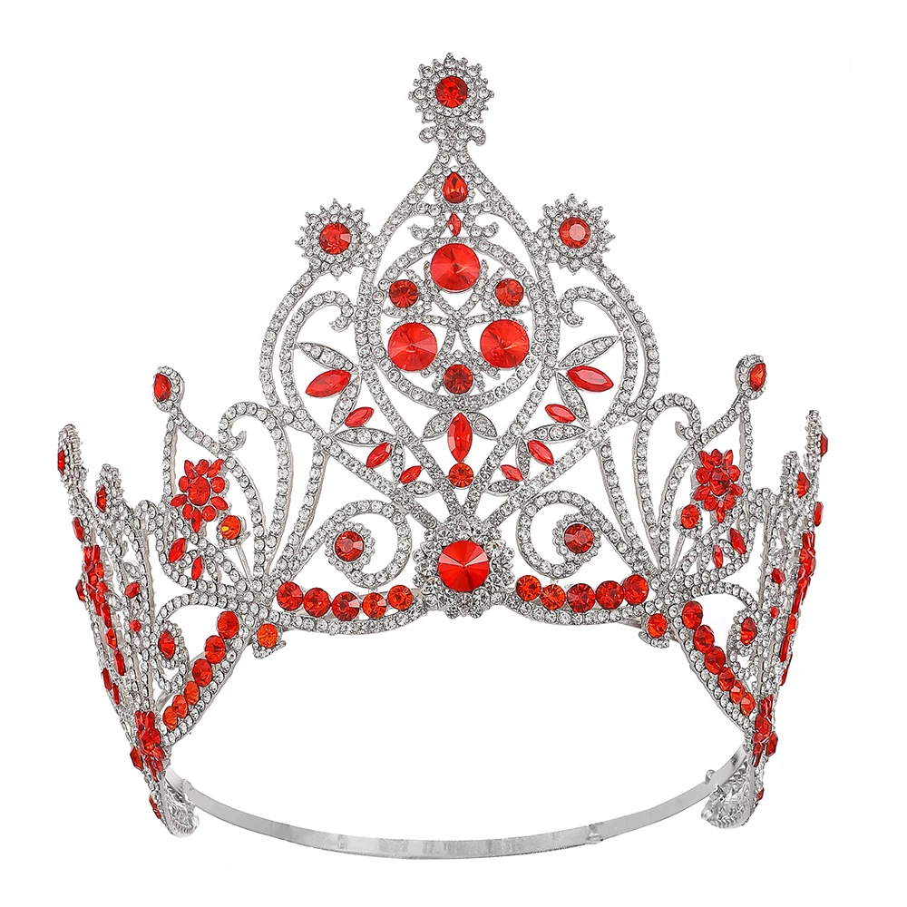 تاج المسابقة المتلألئ |   تاج الزفاف |   غطاء رأس الملكة من حجر الراين الكريستالي للحفلات والولائم
