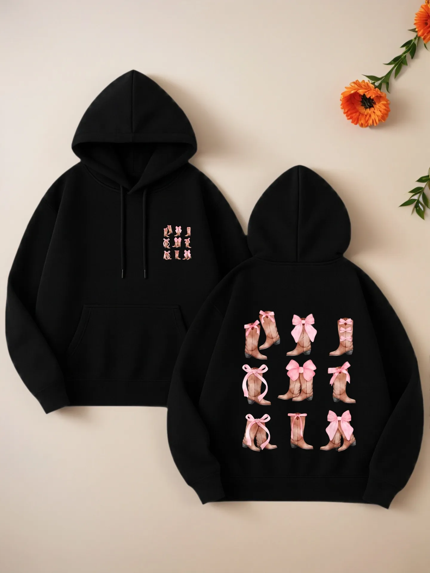 

Women’s Graphic Hoodie, Cute Print, Casual Aesthetic, Soft Fabric, Casual Everyday Wear