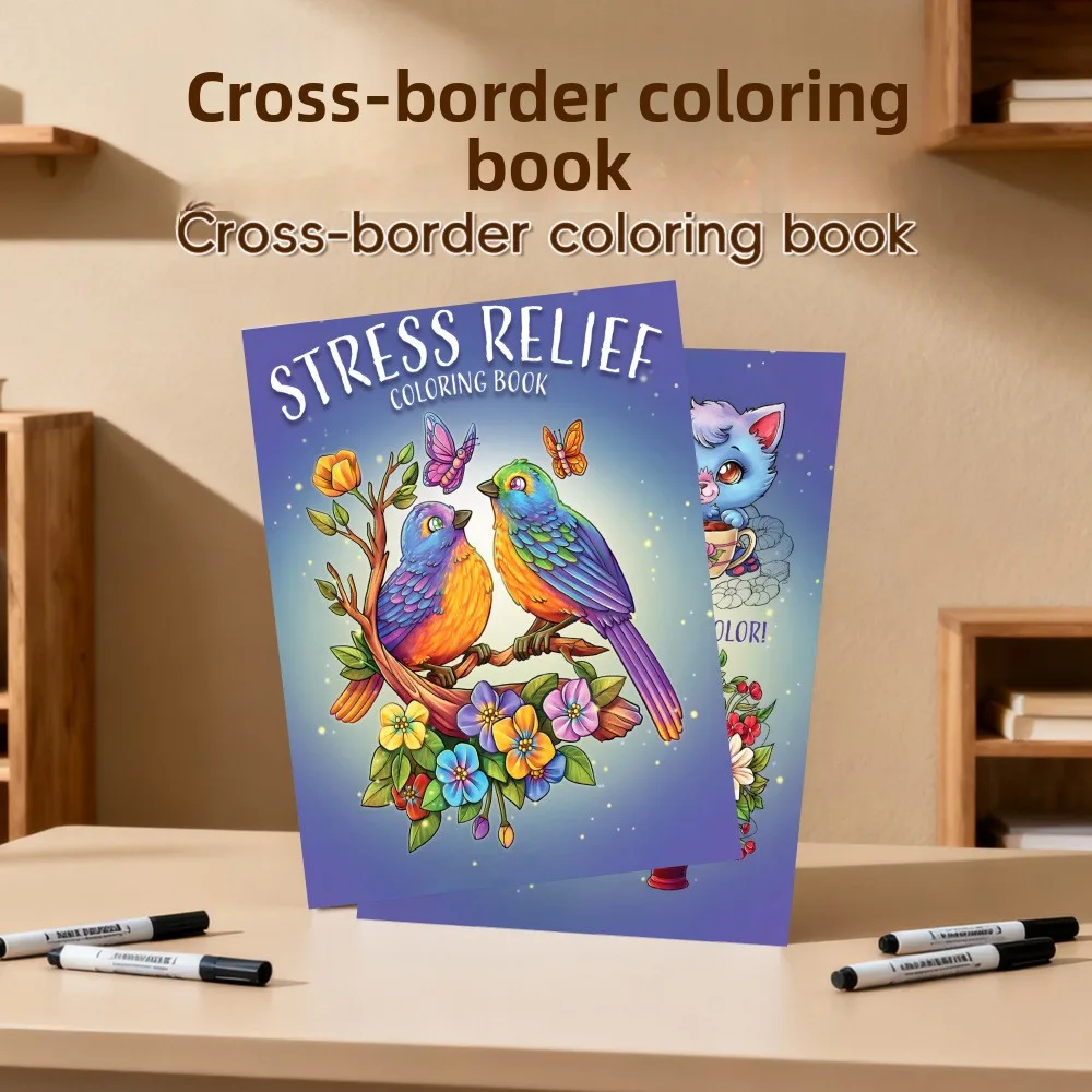 Stress Relief Adult Coloring Book Peaceful Designs for Relaxation Creative Therapy Stress Reduction Gift