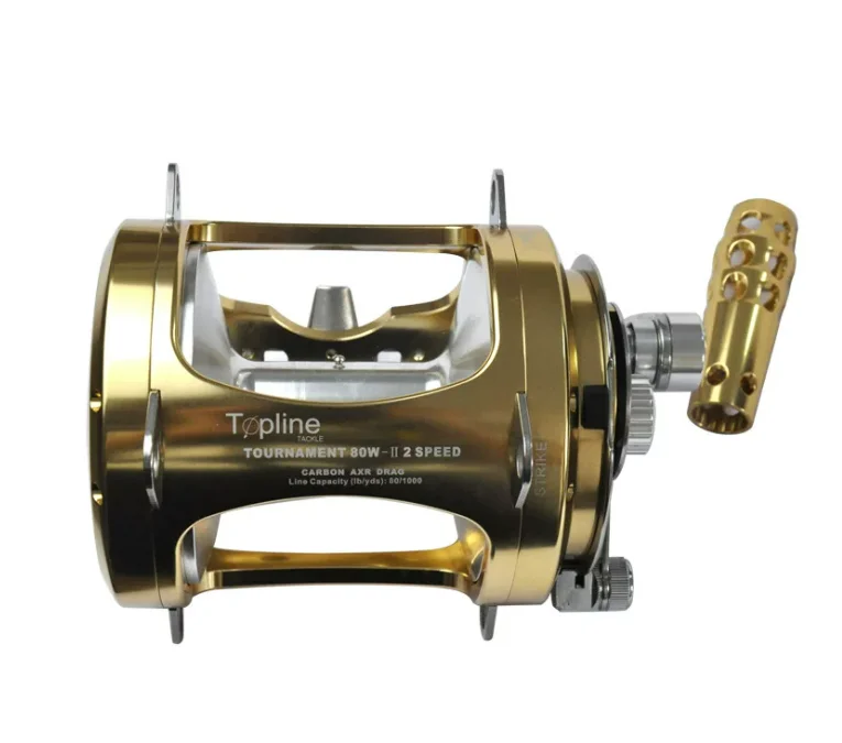 80W Saltwater Trolling Reel 2 Speed Big Game Tuna Reel Heavy Duty Boat Fishing