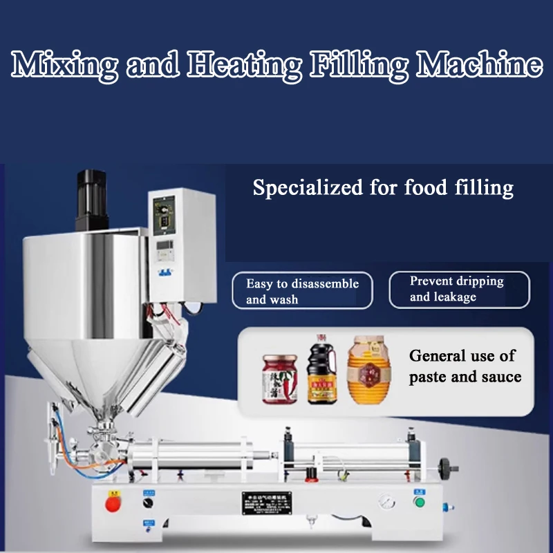 

PBOBP Customized Single-head Paste Filling Machine With Deluxe Heated tank and Mixing System